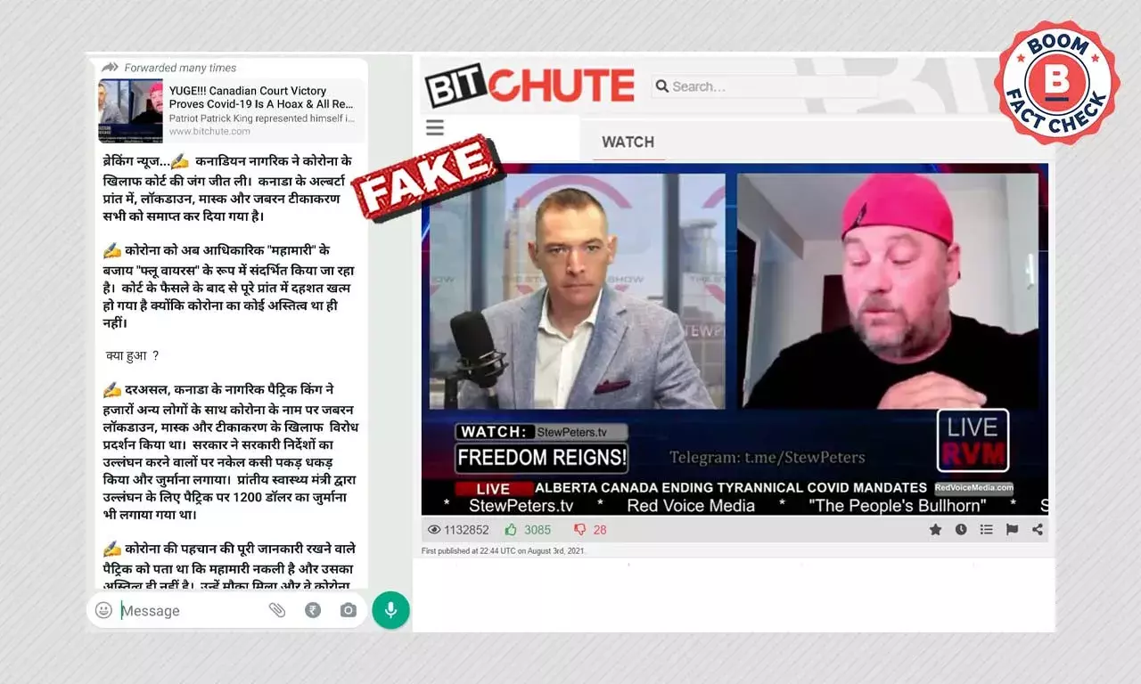 False Claim Of Canada Changing COVID Rules Due To Patrick King Revived